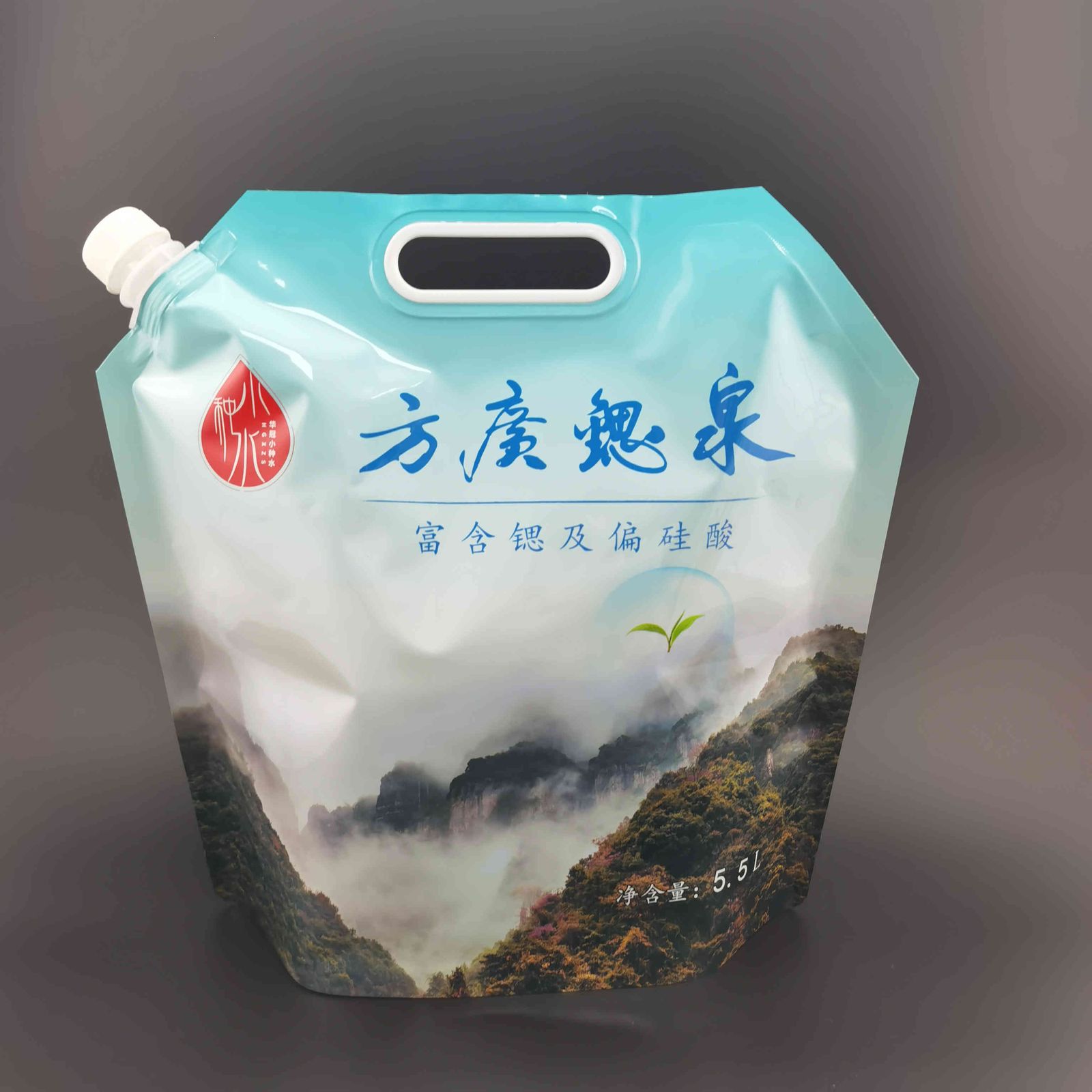纯净水包装自立吸嘴袋大口径果汁饮料手提袋透明液体汤汁袋打包袋