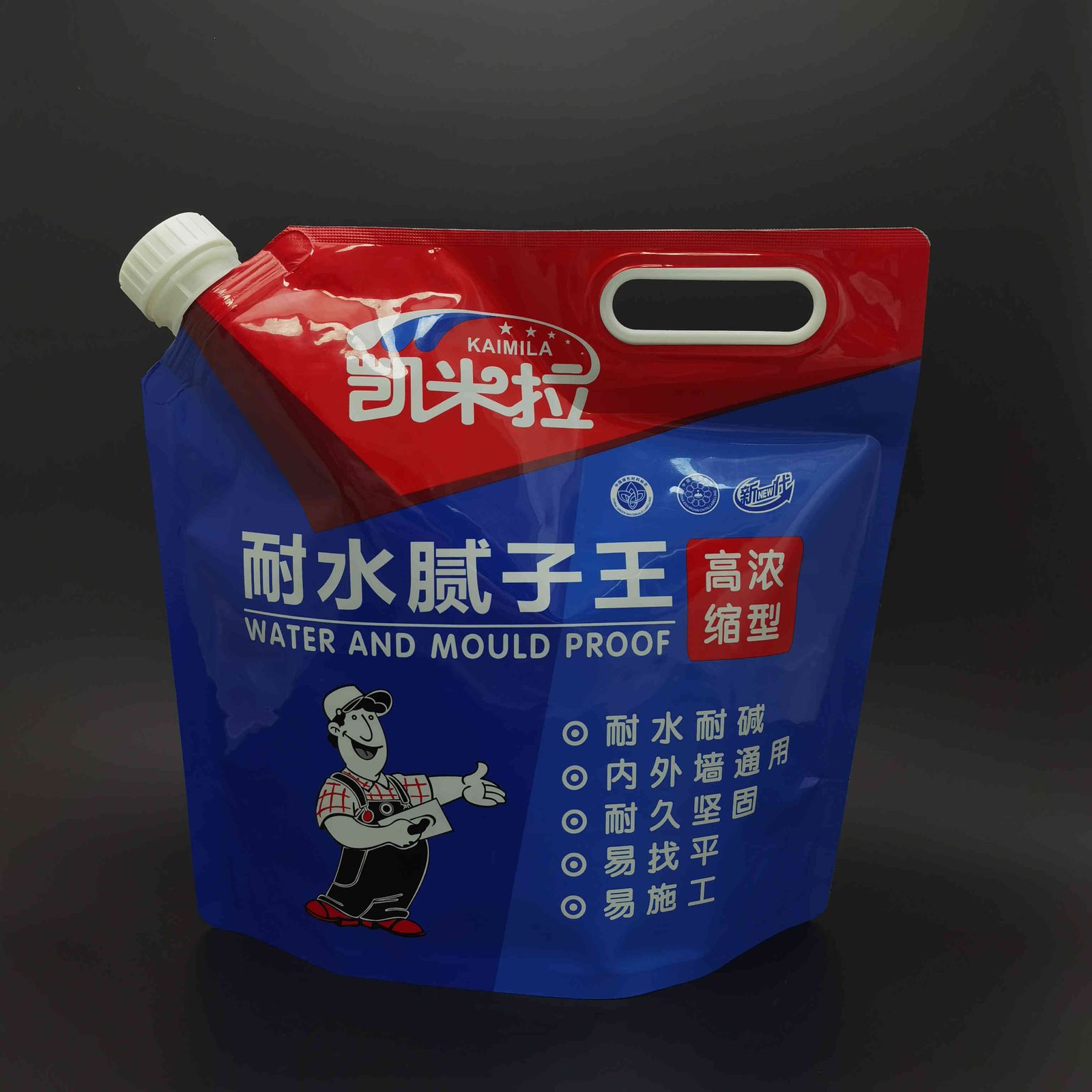 Custom Stand-up Spout Pouch 5 L for Water-Resistant Putty