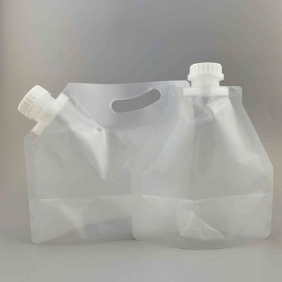 5L鲜榨啤酒包装袋加厚自立吸嘴袋手提外卖液体打包袋透明液体酒水袋