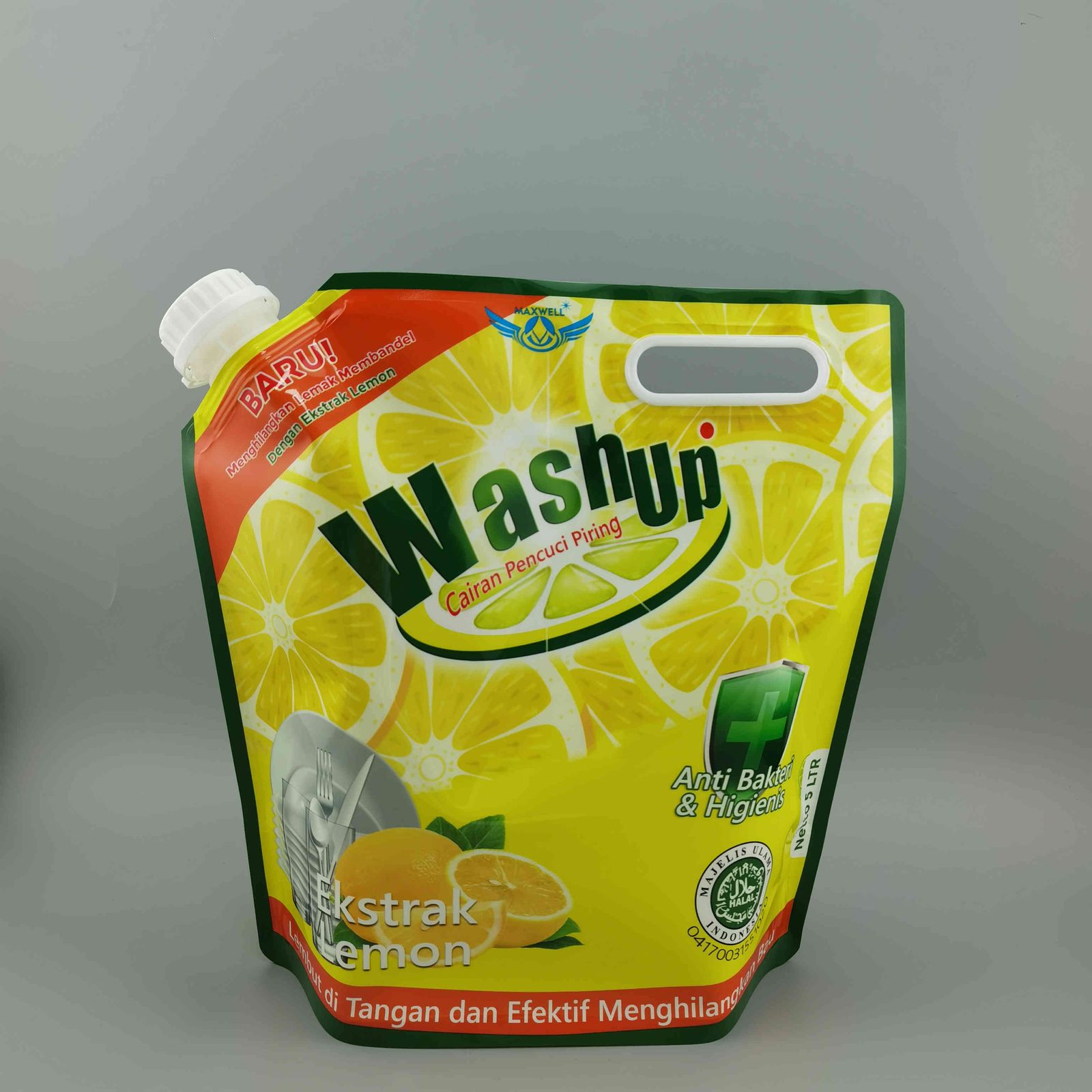厂家定制5L复合材质液体包装袋洗洁精洗衣液洗手液清洗剂分装自立吸嘴袋