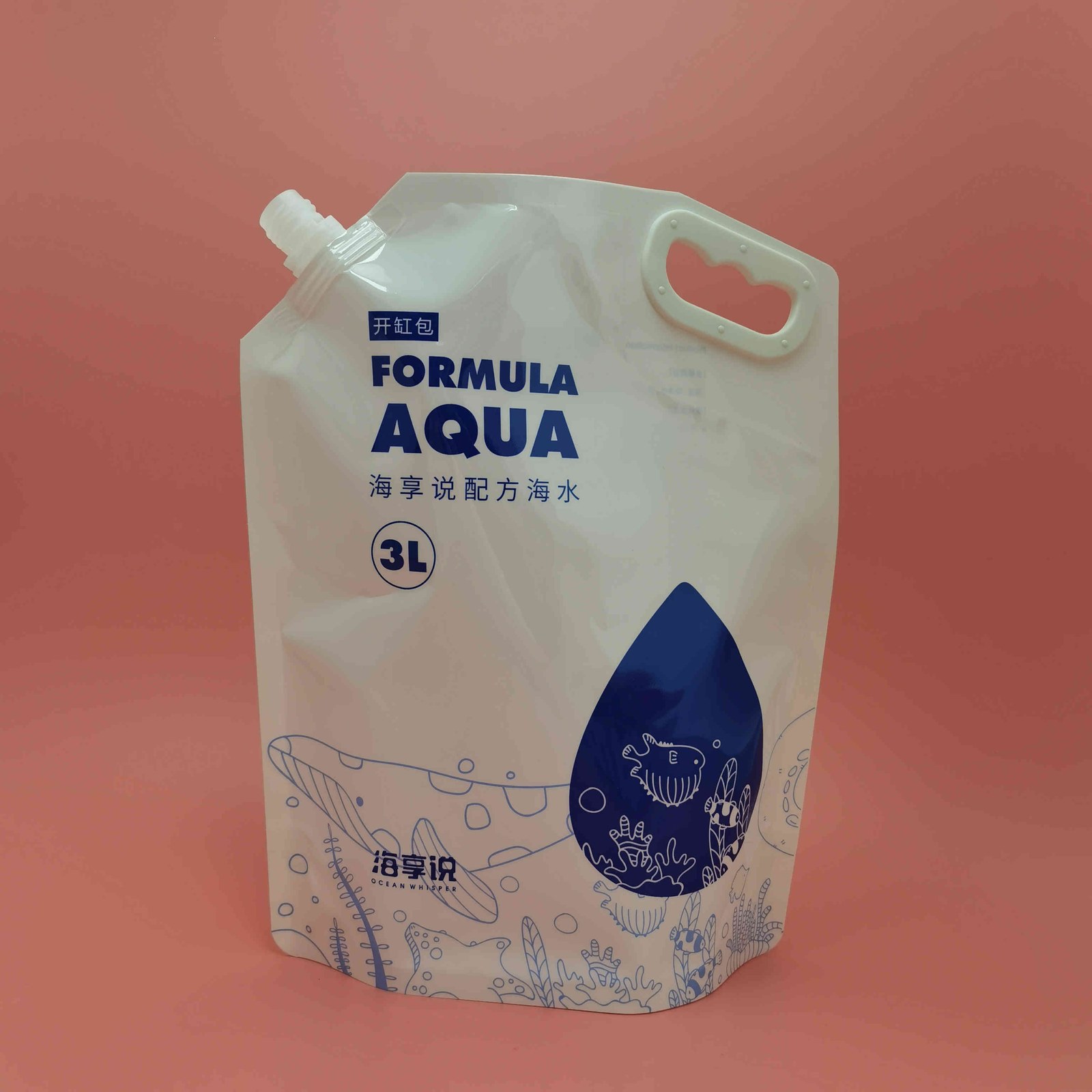Custom Milky-White Stand-up Spout Pouch 5–10 L for Laundry Detergent