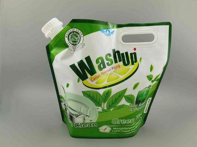 自立洗衣液果蔬清洁剂包装袋厂家 大容量手提液体吸嘴袋 日化洗涤用品包装袋