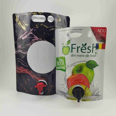 Custom Foil Spout Pouch 3 L with Valve for Red Wine and Coffee