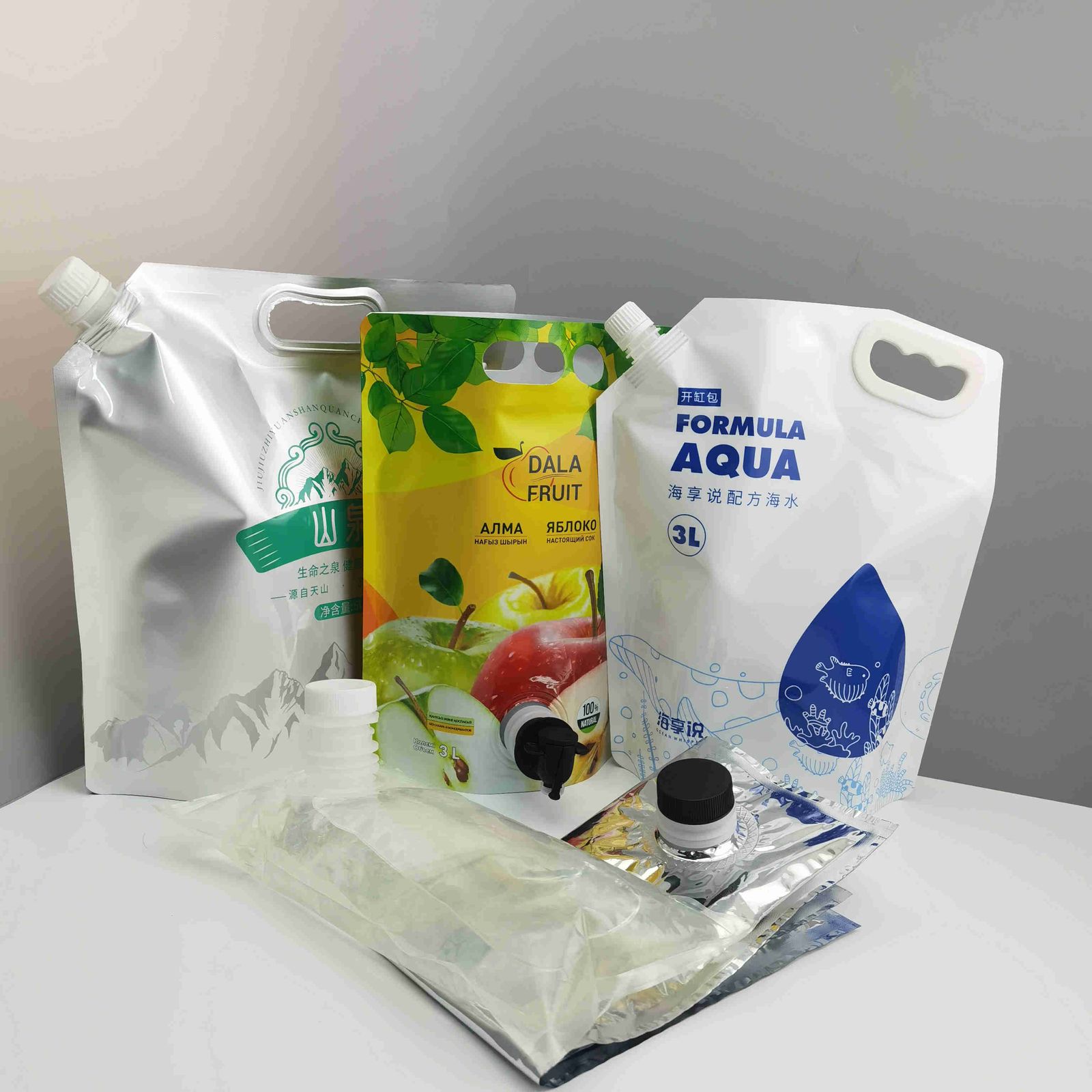 Custom Spout Pouch 1–5 L with Butterfly Valve for Juice and Red Wine