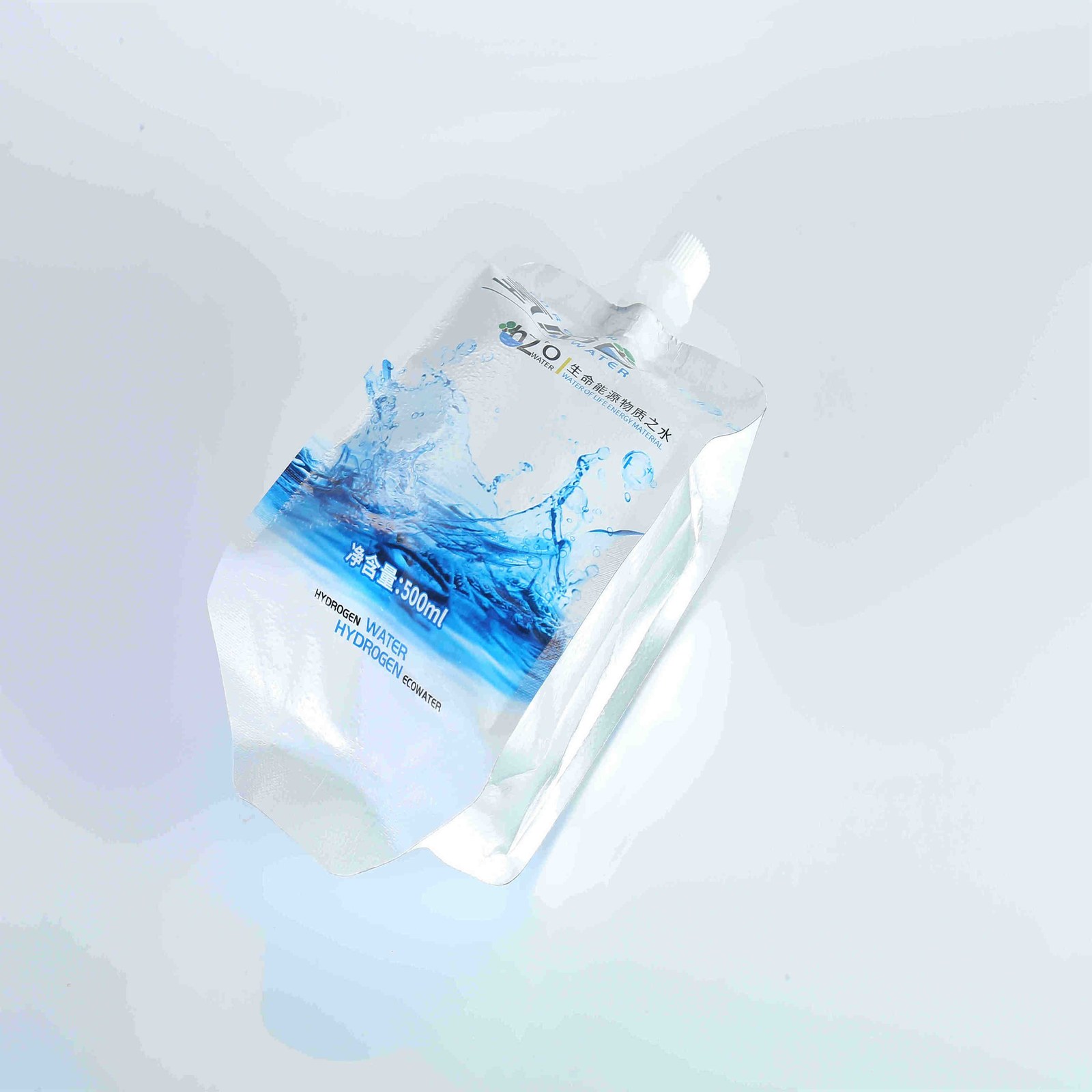 Custom Pure-Aluminium Spout Pouch 550 ml for Hydrogen-Rich Water