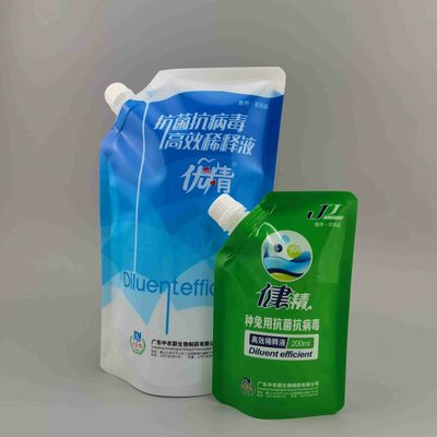 自立吸嘴袋抗菌抗病毒稀释液复合材质洗衣液液体类包装袋可定制1-1000ml