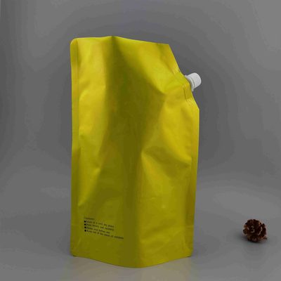 定制烫金色铝箔自立吸嘴袋液体类食品包装袋咖啡饮料软包装袋