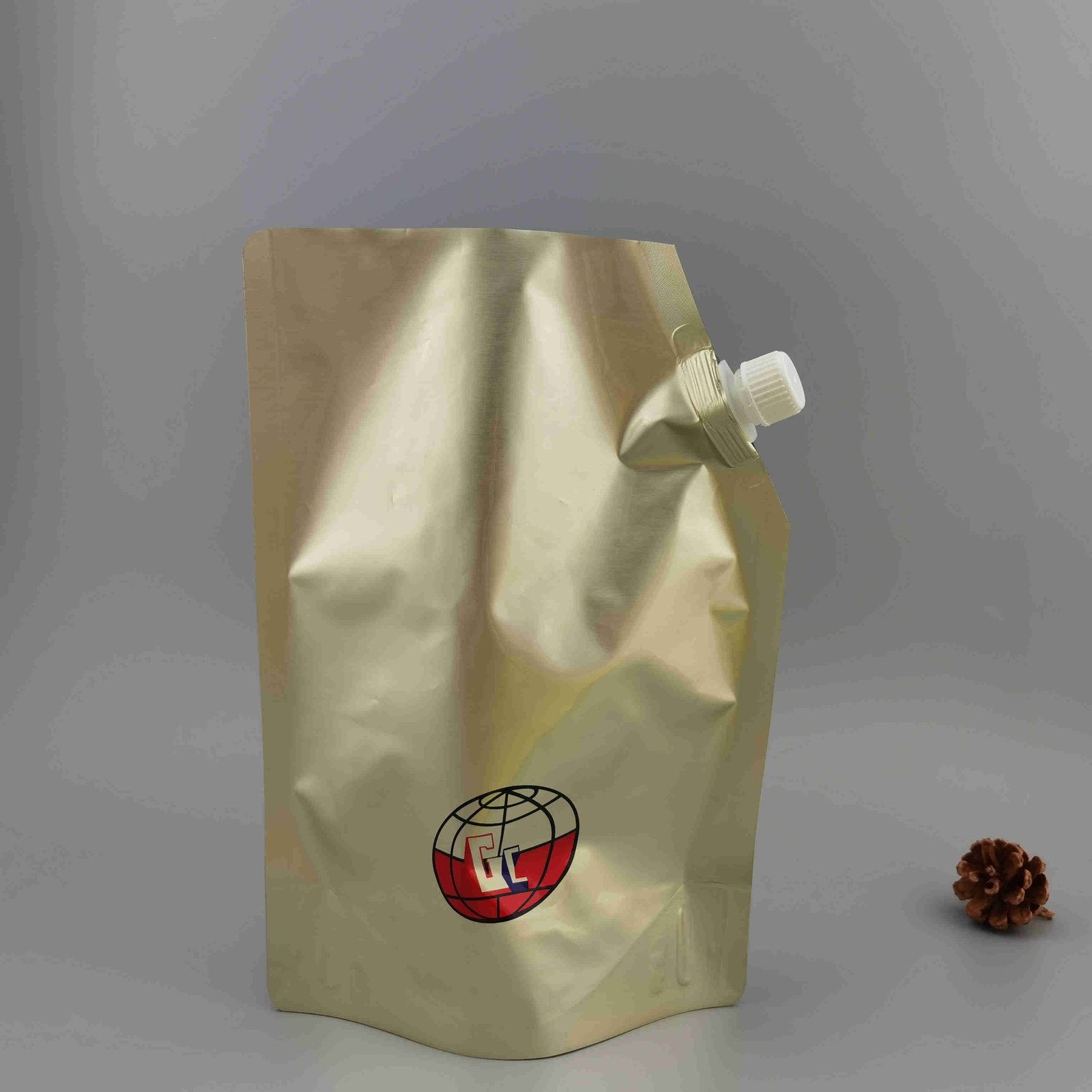 Custom Foil Spout Pouch 1 L, Single-Use for Herbal Medicine and Juice
