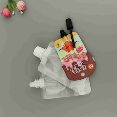 异型挂孔口红唇彩包装吸嘴袋口红润唇膏睫毛膏唇釉吸嘴袋