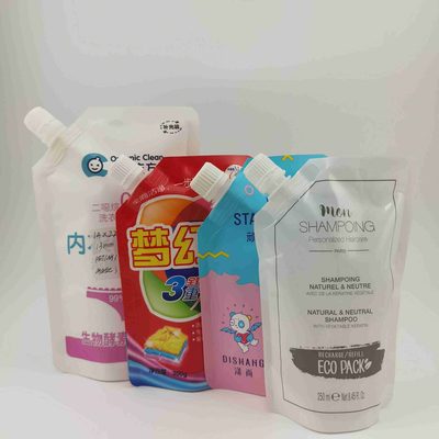 Custom Foil Liquid Pouch 1–1000 ml with Spout for Laundry Detergent