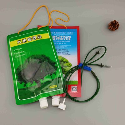 高阻隔1000ml大树输液吸嘴袋 可挂式植物营养液包装袋 液体吸嘴袋