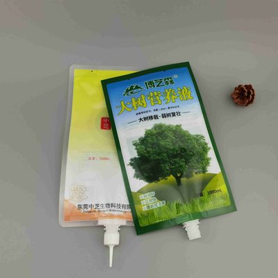 吊针输液袋生产厂家 三边封果树输液袋1L双针管大树输液吸嘴袋