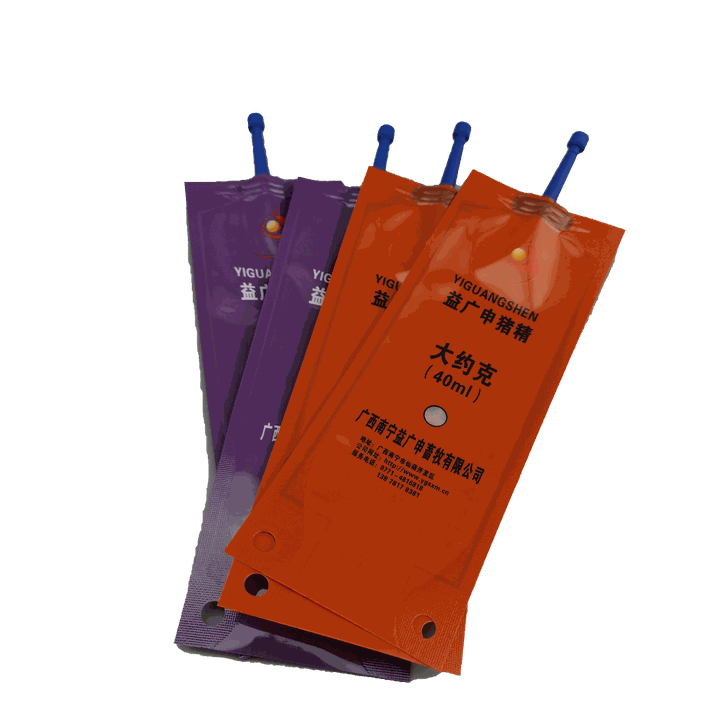 Custom Spout Pouch 100 ml, 40 ml for Boar Semen