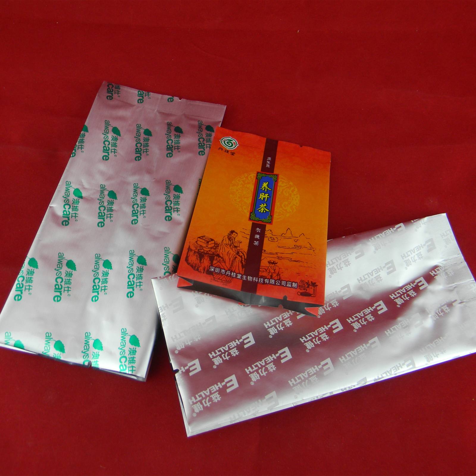 Custom Foil Centre-Seal Pouch 1–500 g with Inner Liner for Scented Tea