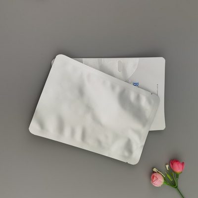 Custom Milky-White Three-Side-Seal Pouch for Sheet Mask
