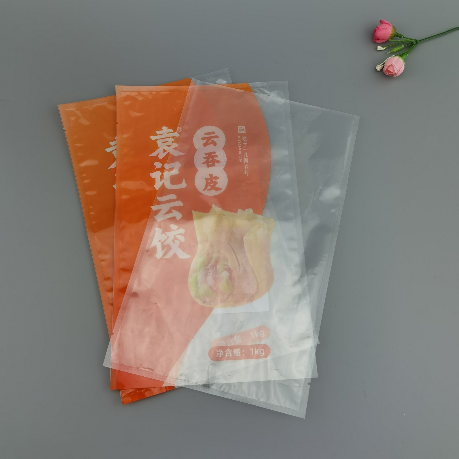 透明食品真空保鲜袋复合材质三边封袋点心糕点真空包装袋厂家定制